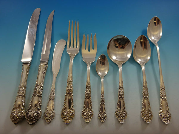 French Renaissance by Reed & Barton Sterling Silver Flatware Set Service 72 Pcs