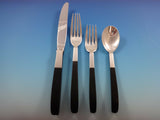 Contrast by Lunt Sterling Silver Flatware Set Service 48 Pcs Mid-Century Modern