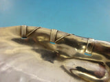 Gorham Sterling Silver Salad Serving Spoon w/Bamboo Handle #330 10 1/2" Antique