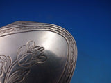 Swedish Sterling Silver Box Oval Engraved Flowers GW Interior 3 3/8" (#6691)