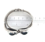 Modernist Handwrought Sterling Hinged Bracelet Jewelry (#J5971)