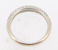 14k Gold .33ct Pave Genuine Natural Diamond Ring Band (#J3989)