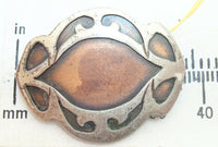 Arts and Crafts Heintz Sterling and Copper Pin (#J2520)