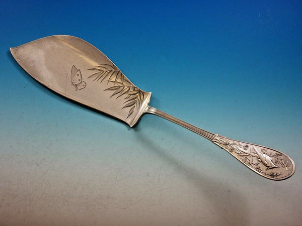 Japanese by Tiffany & Co. Sterling Silver Fish Server Brite-Cut Butterfly 12 1/2
