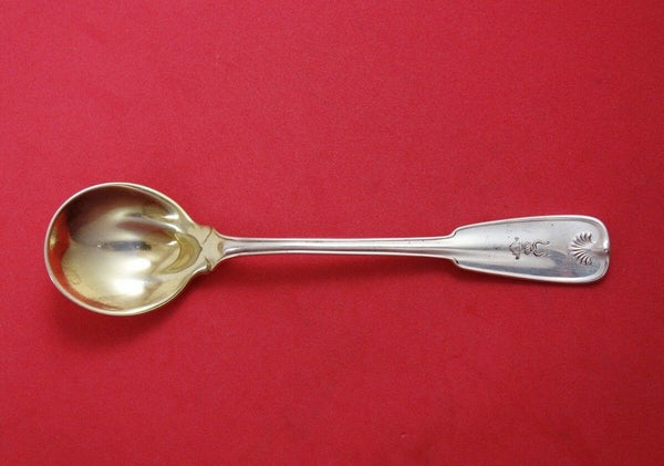 Palm by Tiffany and Co Sterling Silver Sherbet Spoon Gold Washed Pinched 5 3/4"