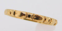 14k Yellow Gold Ring Band with Bows 2.1mm (#J3913)