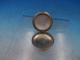 Elgin Mfg Silverplate Compact for Chatelaine Round #270959 Engraved Leaf (#6582)