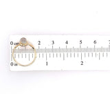 10k Yellow Gold Genuine Natural Moonstone Ring with Leaf Design (#J5607)