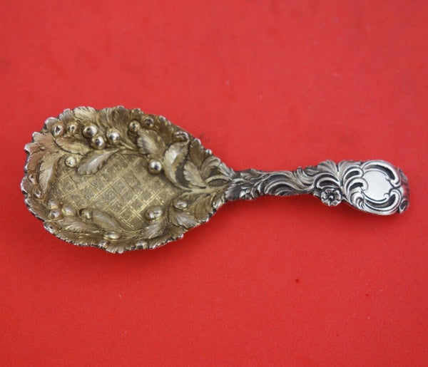 English Victorian Sterling Silver Tea Caddy Spoon GW London 1848  3 5/8"