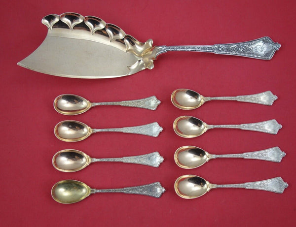Persian by Tiffany and Co Sterling Silver Ice Cream Set rose gold server 11 1/2"