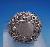 Repousse by R and S Sterling Silver Powder Jar 3 1/4" x 4 1/4" 7.3 ozt. (#7032)