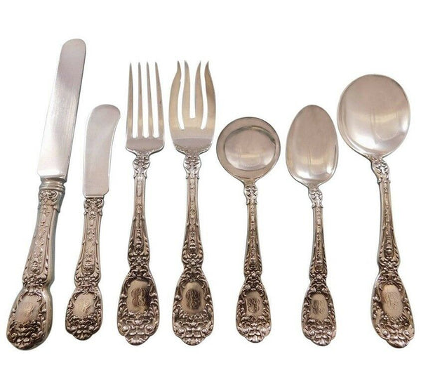 Florentine by Gorham Sterling Silver Flatware Set for 8 Service 56 pcs Figural