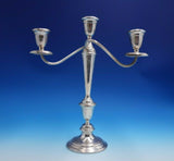 Hampton by Alvin Sterling Silver Candelabra Pair 3-Light #S257 Weighted (#4769)