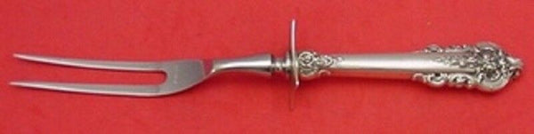 Grande Baroque by Wallace Sterling Silver Roast Carving Fork 11"