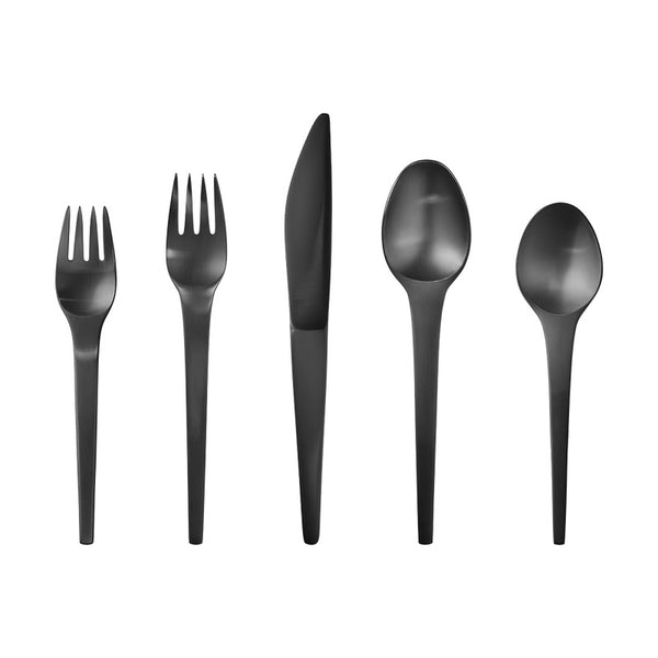 Caravel Black by Georg Jensen Stainless Steel Flatware 5 Piece Place Setting New