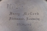 Mint Julep Cup Sterling Silver Richmond, KY dated Dec. 25 1969 4.3ozt 4" (#7842)