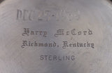 Mint Julep Cup Sterling Silver Richmond, KY dated Dec. 25 1969 4.3ozt 4" (#7842)