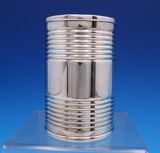 TIffany and Co Sterling Silver Pencil Holder or Cup Blue Enamel Stripes GW #7597