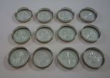 Old French by Gorham Sterling Silver Coaster Set of 12 with Cut Crystal (#2374)