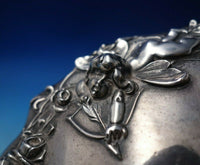 Cupid Sterling Silver Hand Mirror 10 1/2" x 5 3/4" c.1900 Art Nouveau (#5726)