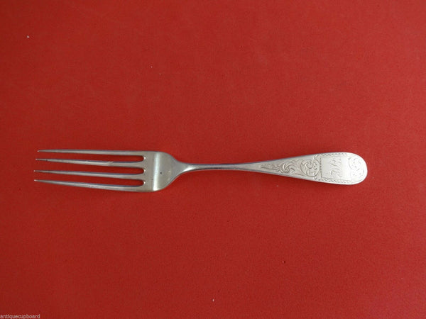 Mayflower by Unknown Coin Silver Dessert Fork 6 7/8"