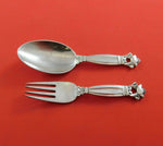 Acorn by Georg Jensen Sterling Silver Baby Set 2-Piece Fork Spoon