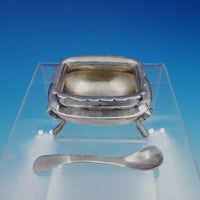 Mexican Sterling by R and R Sterling Silver Salt Dip and Pepper Set 3pc (#4447)