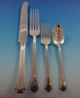 Georgian Colonial by Wallace Sterling Silver Dinner Flatware Set Service 62 Pcs