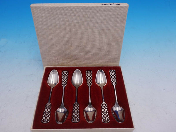 Ringebu by David Andersen Norwegian 830S Silver Demitasse Set of 6