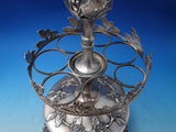 John Parkes English Sterling Silver Cruet Stand Birmingham 1836 Holly (#6494)
