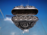 European Sterling Silver Vinaigrette Heart Shaped w/ Swans Fish Pierced (#6737)