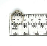 18k White Gold Art Deco Genuine Natural Diamond Filigree Ring (#J5355)