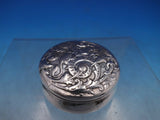 Sterling Silver Box #4673 Repousse Winged Griffin Scrollwork 2 1/8" D (#6732)