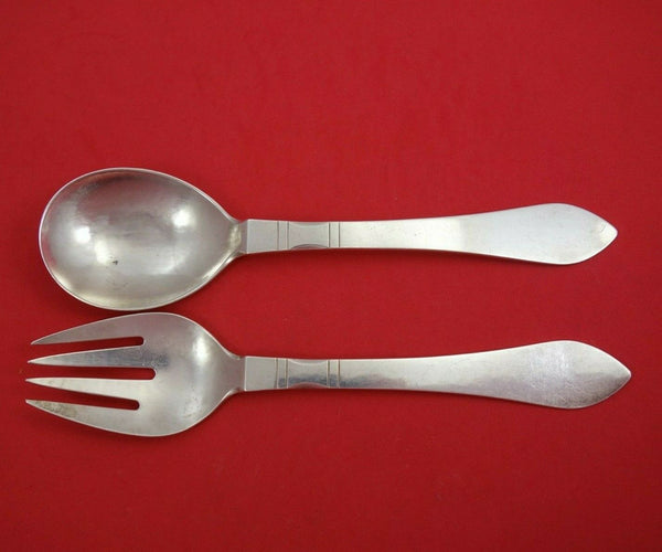 Continental by Georg Jensen Sterling Silver Salad Serving Set 2pc AS 8 1/2"