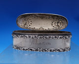 Imperial Queen by Whiting Sterling Silver Coin Box Oval Hinged Lid #3905 (#7408)