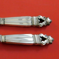 Acorn by Georg Jensen Sterling Silver Steak Carving Set 2pc HH WS