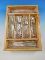 English Gadroon by Gorham Sterling Silver Flatware Set Service 24 pcs Dinner New