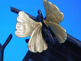 Butterfly Ginkgo by Michael Aram Natural and Oxidized Brass 5x7 Photo Frame New