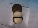 European .935 Sterling Silver Pill Trinket Box Brite-cut GW Interior c1930 #6511