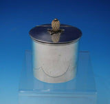 HE Sterling Silver Tea Caddy with Hinged Lid and Pineapple Finial (#4995)