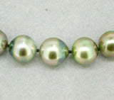 Strand of Silver Tahitian Pearls Necklace 10-12MM (#J5030)