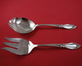 Rhapsody New by International Sterling Silver Salad Serving Set 2pc Original 9"