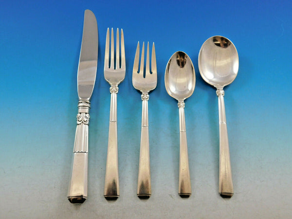 Epic by Gorham Sterling Silver Flatware Set for 8 Service 44 pieces Art Deco