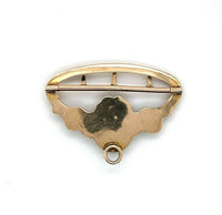 14k Yellow Gold Art Nouveau Figural Woman Buckle (#J5479)