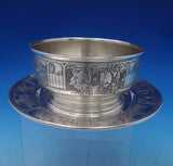 William Kerr Sterling Silver Child's Set 2pc Acid Etched w/ Nursery Rhymes #5248