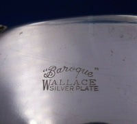 Grande Baroque by Wallace Silverplate Bed Warmer with Wood Handle Rare (#4718)