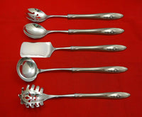 Sculptured Rose by Towle Sterling Silver Hostess Set 5pc HHWS  Custom Made