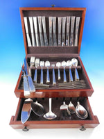 Moderne by Adra Sterling Silver Flatware Set Modernism California 140 pcs