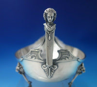 Bust by Gorham Silverplate Centerpiece Oval Bright-Cut Lion Feet #0250 (#5358)