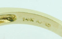 14k Gold Trillion Cut Genuine Natural Peridot and Diamond Bypass Ring (#J4241)